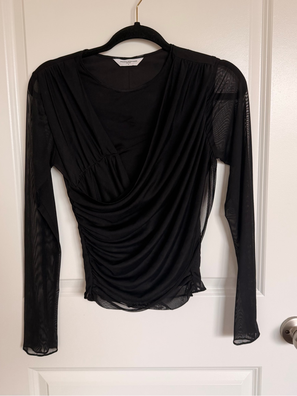 Amanda Uprichard Romine Mesh Long Sleeve Too Medium